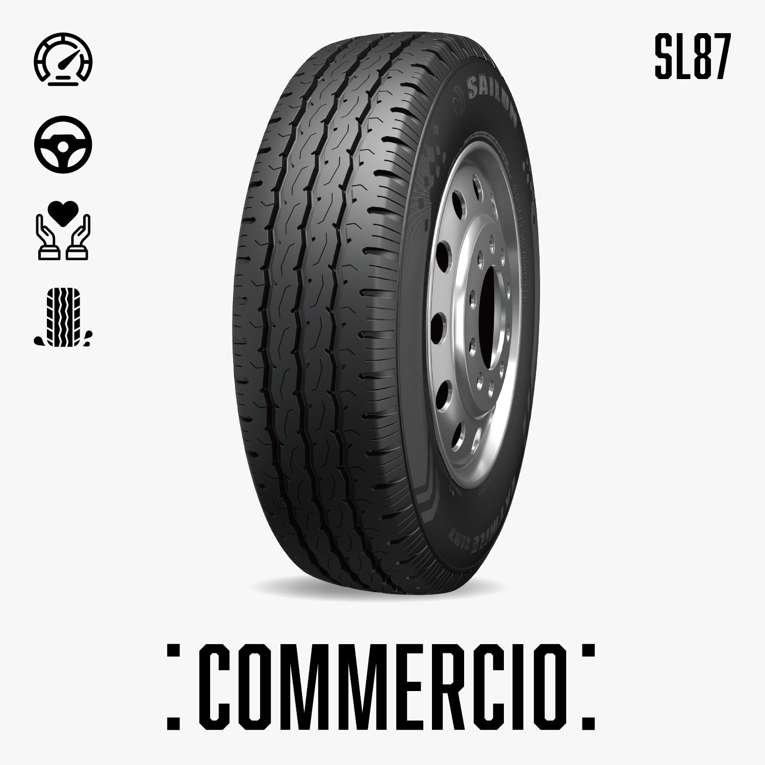 SL87N 輕型商用車胎